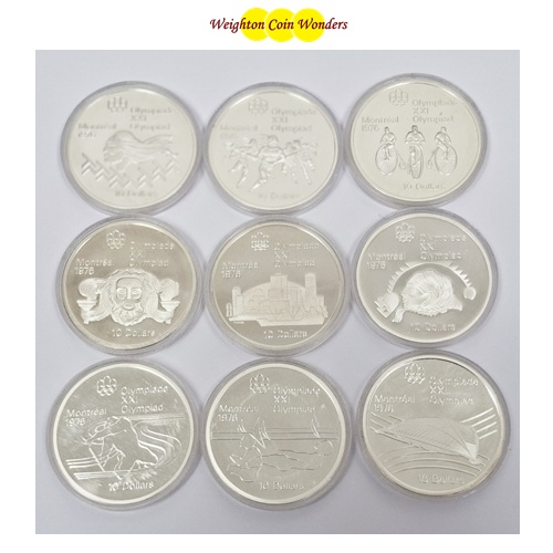 10 x Canada $10 Silver Proof / BU – Olympics Series  10 x Canada $10 Silver Proof / BU – Olympics Series
